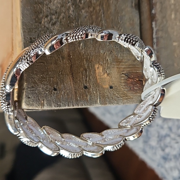 Napier Sterling Silver Bracelet, Stretchable - Picture 9 of 12